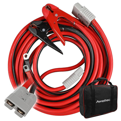 Jumper Cables for Car,8 Gauge 12 Feet Heavy Duty Booster Cable,Quick Connect Automotive Wires with Alligator Clamps,Carrying Bag for Cars Trucks