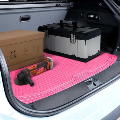 CAR PASS Heavy Duty Rubber Car Mats, Deep Dish All-Weather Floor Mat for Car Full Set Durable Anti-Slip 3D Rhombus Waterproof Trim to Fit Liner Universal Fit Automotive,Sedan,SUV,Truck, 3 Piece Black