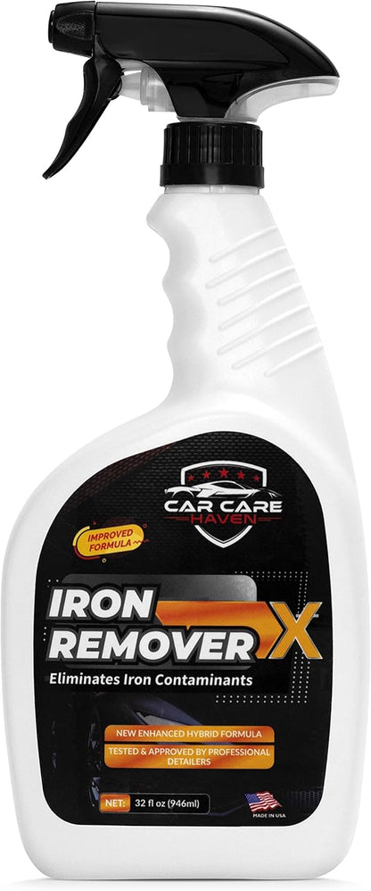 Car Care Iron Remover X, Car Detailing Iron Rust Remover-Wheel, Paint, Ceramic-Cleaner-Car Cleaner Exterior Care Products, Colorless Rim Cleaner, Decal Remover-Use Before Clay Bar (128 Fl Oz Gallon)