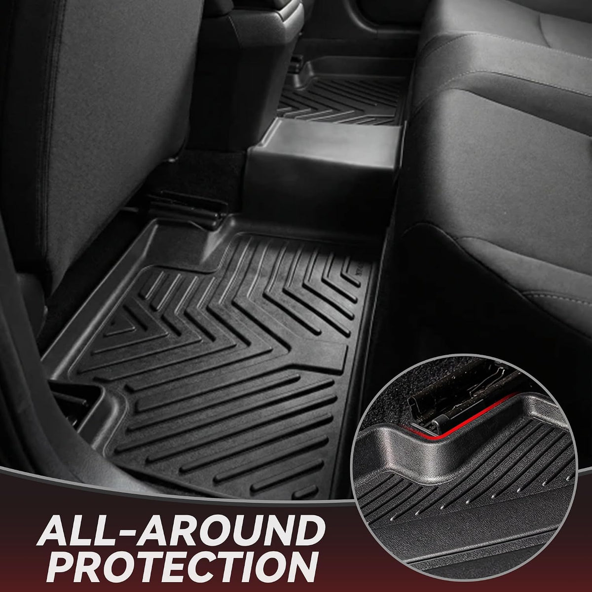 YITAMOTOR Floor Mats & Cargo Mat Fits for Subaru Crosstrek & Impreza 2026 2025 2024 (Non Crosstrek Hybrid), All Weather Protection TPE Waterproof Non-Slip Floor Liners 1st & 2nd Row Set Accessories