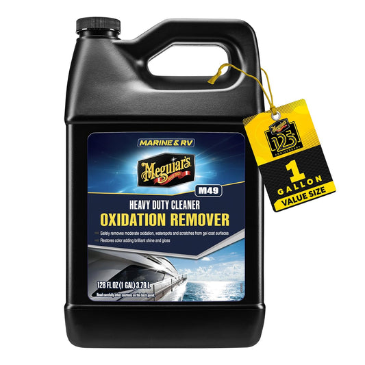 Meguiar's M4916 Marine/RV Heavy Duty Oxidation Remover, Oxidation, Water Spot, Stain, and Boat Scratch Remover for Vehicles with Gel Coat and Fiberglass Surfaces, 16 Oz - Packaging may vary