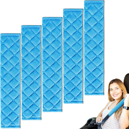 5 Pack Soft Car Seat Belt Cover Protector Comfort Auto Seatbelt Pads Strap Cushion Protecting Neck Shoulder Sedan SUV Trucks Car Interior Accessories for Adults Women Men 11 Inch Black