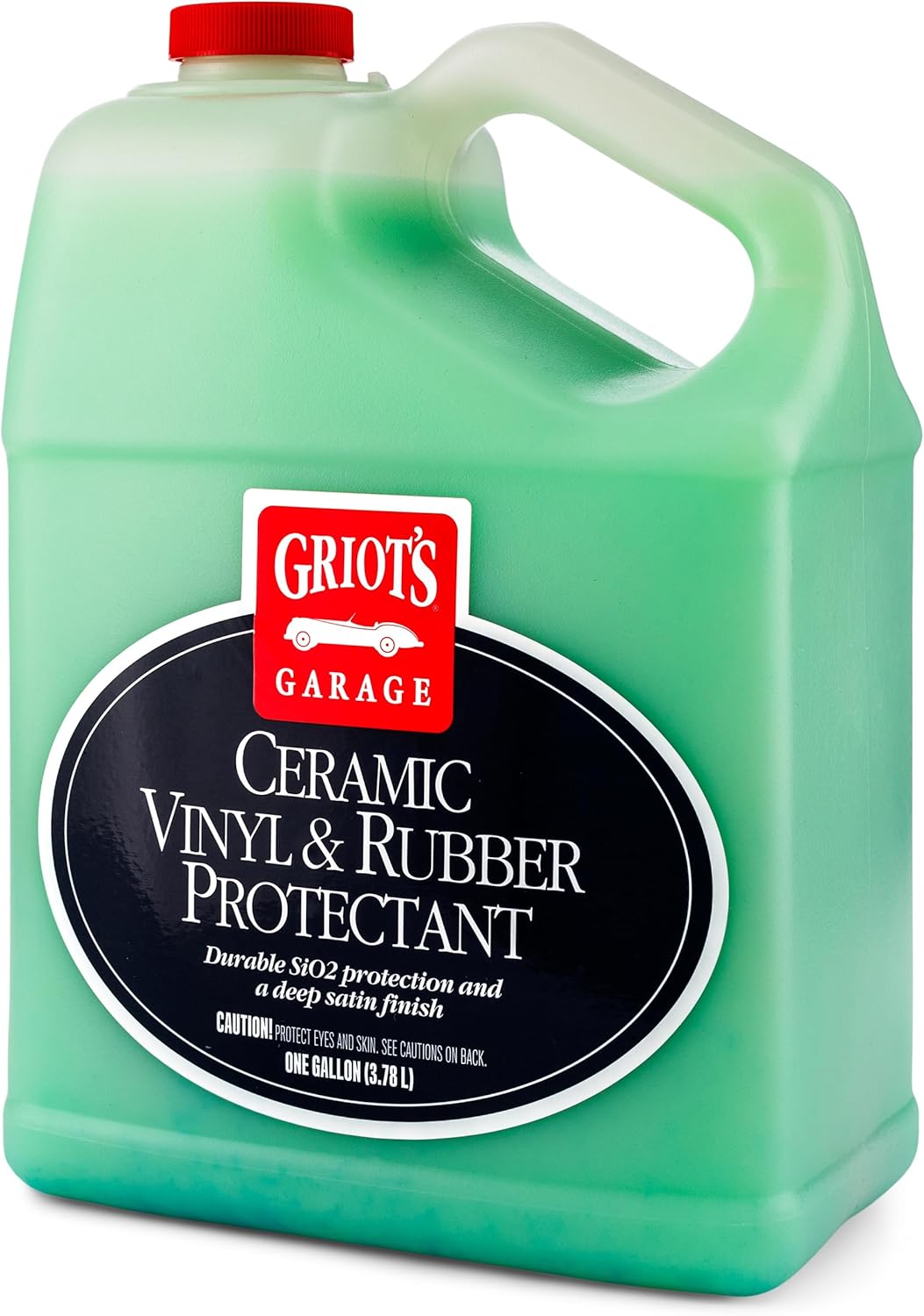 Griot's Garage Ceramic Vinyl and Rubber Protectant for Car Detailing, Restorer and Protectant for Dashboards, Door Panels, Tires, Exterior Trim, Moldings, and More, 10821, 22oz