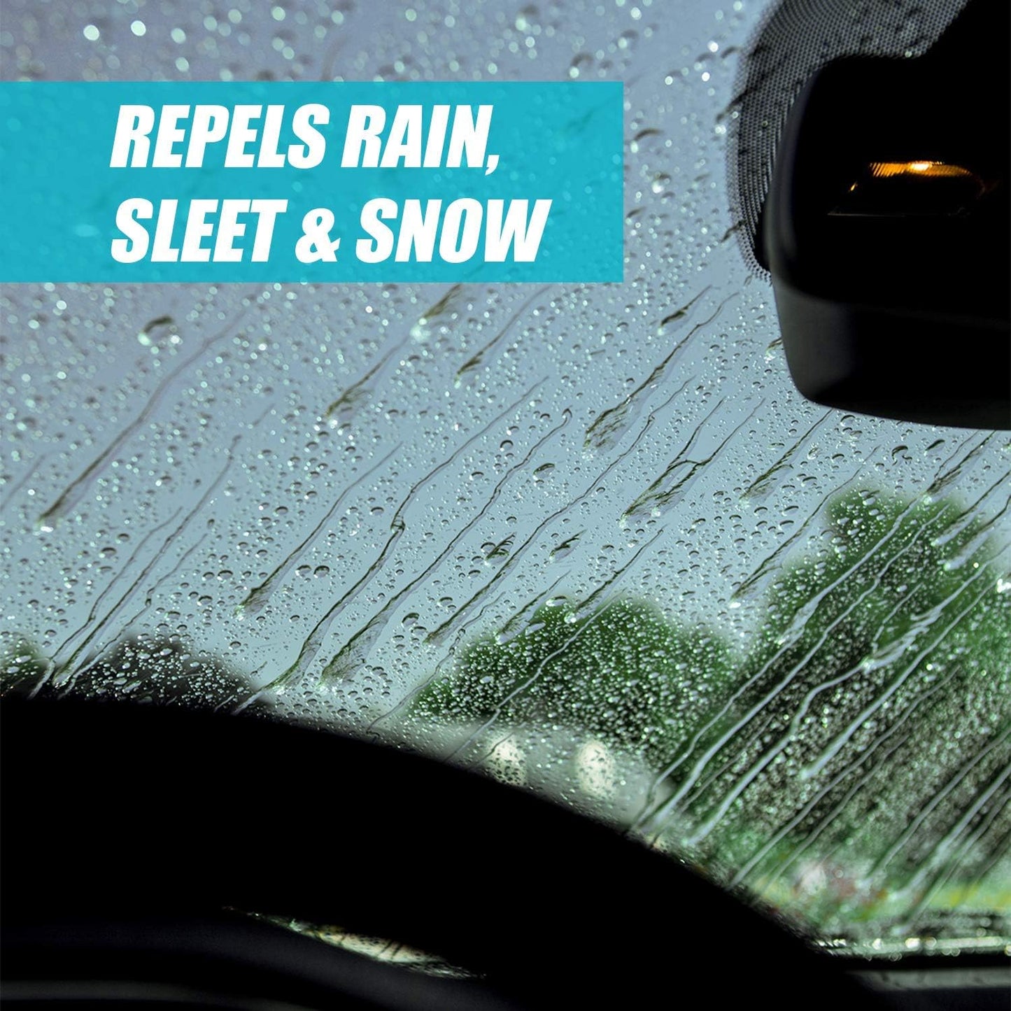Invisible Glass 92184 Glass Cleaner + Rain Repellent 2-in-1 Windshield and Window Spray, Cleans Auto Glass, Repels Rain, Sleet, Snow, Improves Wet Weather Visibility – 22 fl oz