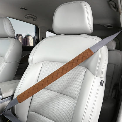 HighnessHwoo Extra Long Seatbelt Covers for Adults Kids Women & Men, Soft Car Seat Belt Strap Cushion for Sedan, SUV, Trucks, Shoulder Neck Chest Protector Pads, Auto Accessories, 1pc, Gray, 25.5in