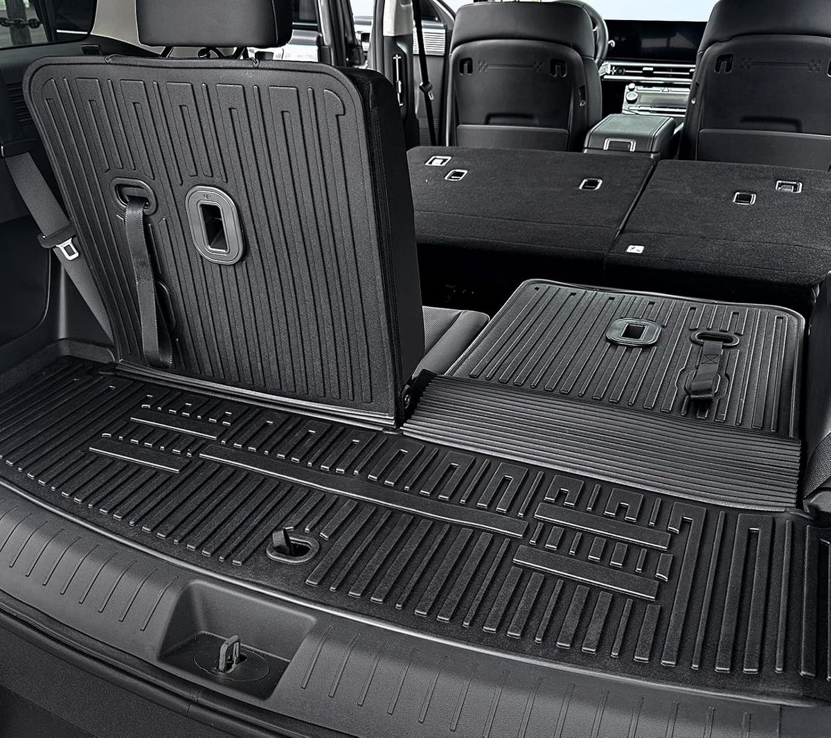 Floor Mats for Hyundai Elantra Gas 2021-2026, All Weather Floor Mats Trunk Cargo Liner and Door Sill Guards Accessories, Full Coverage Set (Not fit Hybrid Models)