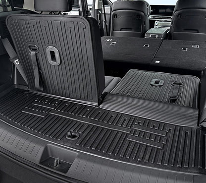 Floor Mats for Hyundai Elantra Gas 2021-2026, All Weather Floor Mats Trunk Cargo Liner and Door Sill Guards Accessories, Full Coverage Set (Not fit Hybrid Models)