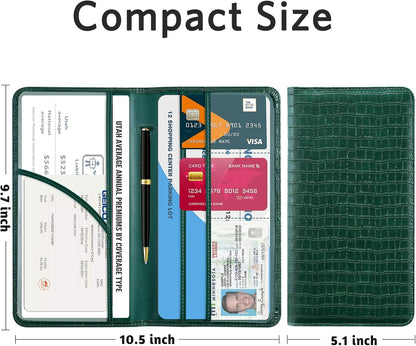 CoBak Car Registration and Insurance Holder - Vehicle Glove Box Car Organizer,Auto Truck Comparment Accessories Case with Magnetic Closure for Driver License,Cards - Colors A