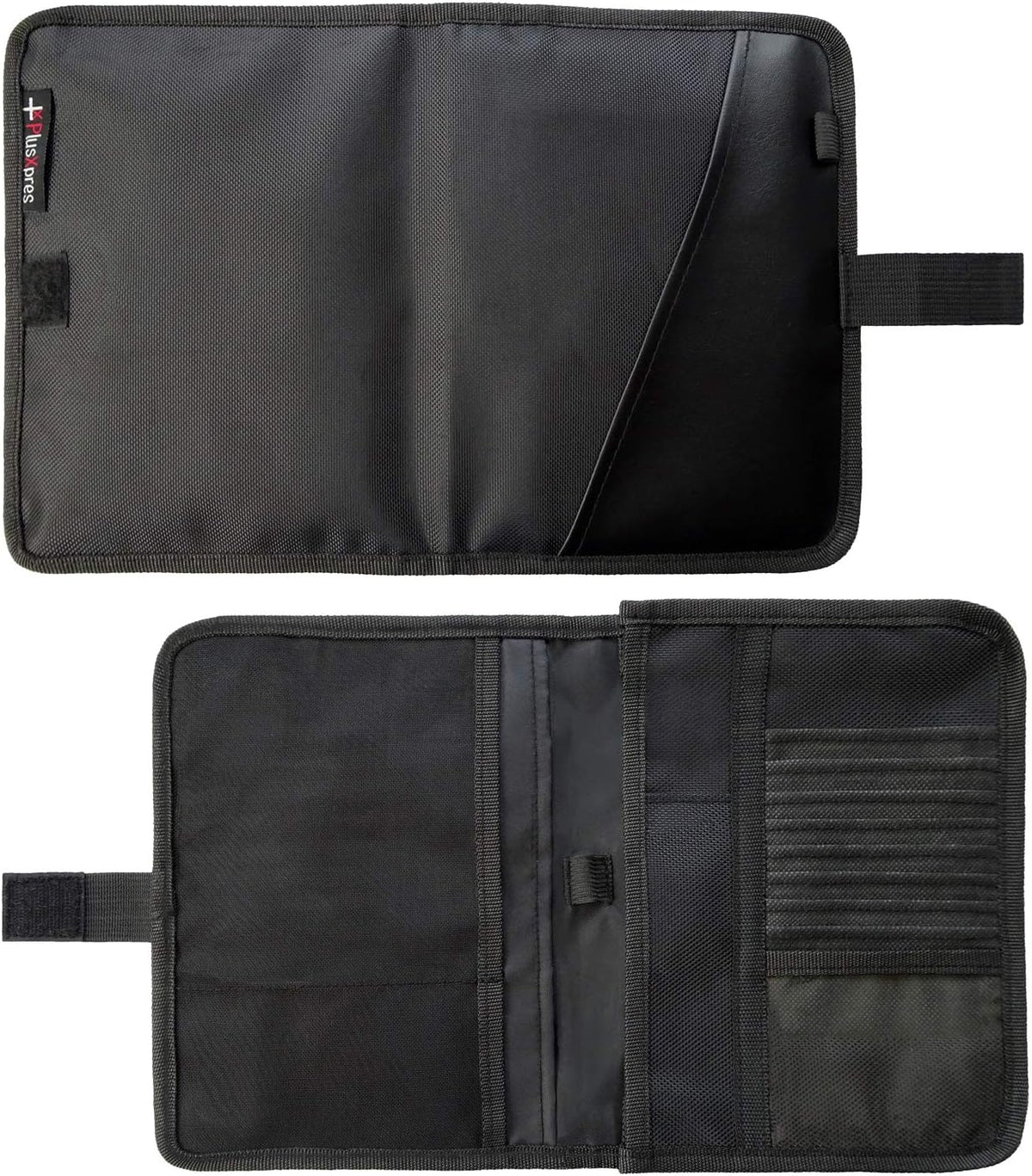 Glove Box Compartment Organizer - Car Document Holder - Owner Manual Case Pouch - Vehicle Storage Wallet for Registration & Insurance Card - Premium Auto Paperwork Holder - Log Book included - Black
