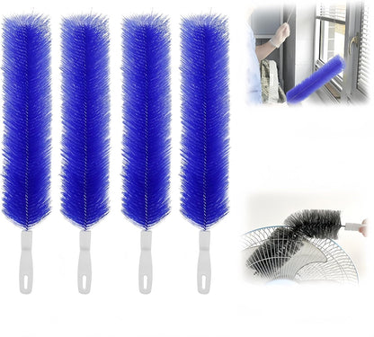 Bendable Microfiber Head, 2026 Fan Cleaner Brush Reusable Dust Remover Washable ldeal for Electric Fans Air Conditioning, Home Car Vents, Curtain (Mixed 2 Pcs)