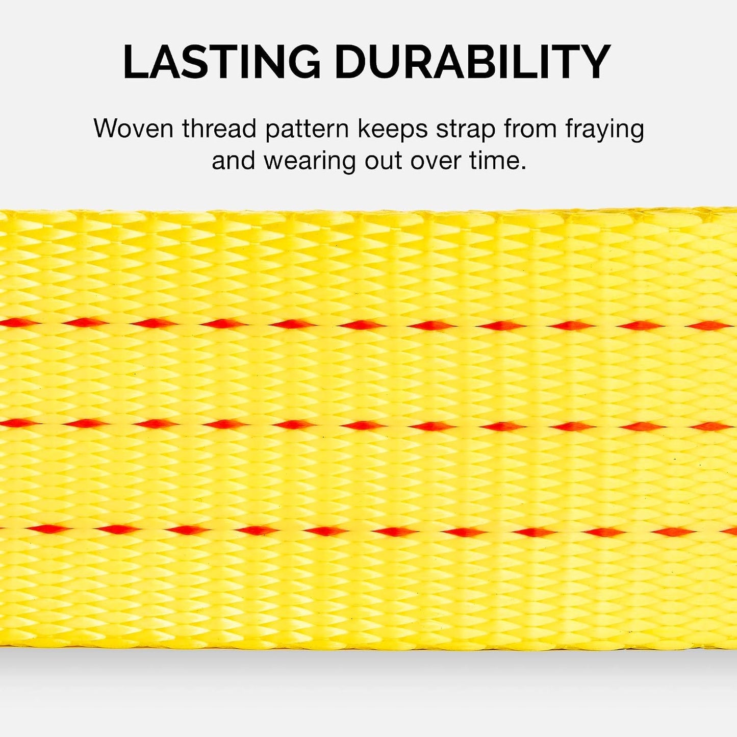 NEIKO 51005A Heavy-Duty Tow Strap with Hooks, 2 Inches by 20 Feet, Woven Polyester Webbing, and 10,000-Pound Capacity, HD Truck Recovery Strap and ATV Tow Strap, Tow Rope for Vehicles