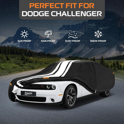 Kayme Heavy Duty Car Cover Custom Fit for BMW 3 Series 320i 325i 328i 330i 335i (1982-2026), Outdoor Full Exterior Cover with Tape and Towel, Rain Snow Sun UV Protection. - Colors B