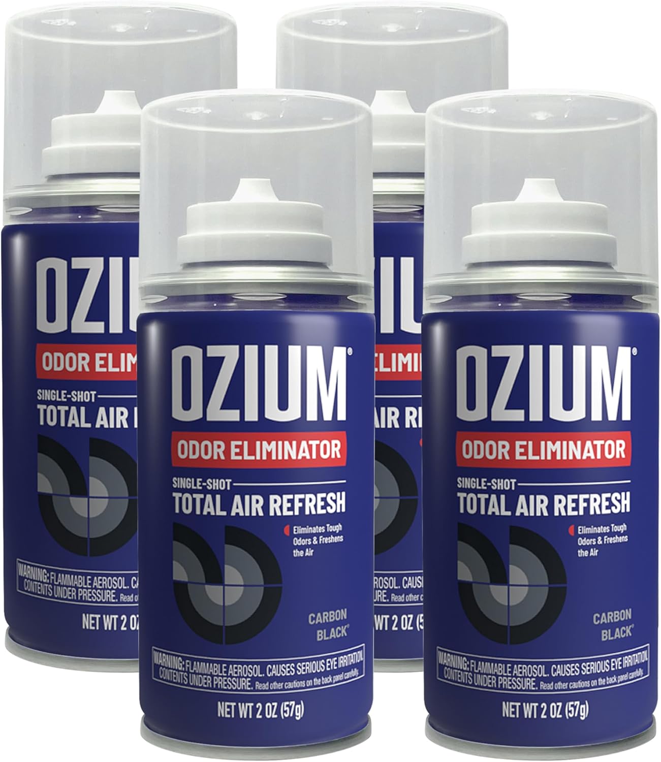 OZIUM® Air Freshener Odor Eliminator, 2oz Single Shot Total Air Refresh & Car Air Freshener – Original – 4 Pack