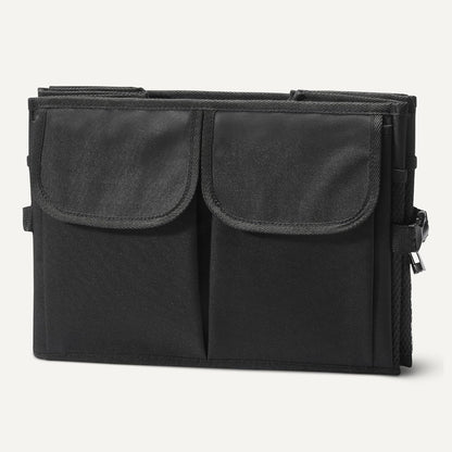Amazon Basics Trunk Organizer for Car, Multi-Compartment Car Storage, Foldable, 13.5 Gallon, Black