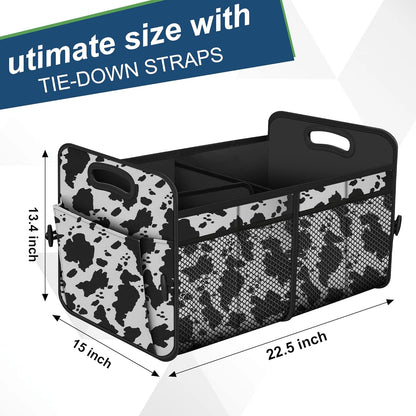 Femuar Car Trunk Organizer with Large Capacity Waterproof Car Accessories for Women & Men, Collapsible Trunk Organizer for Suv/Jeep/Sedan,Tools (Black, Standard)