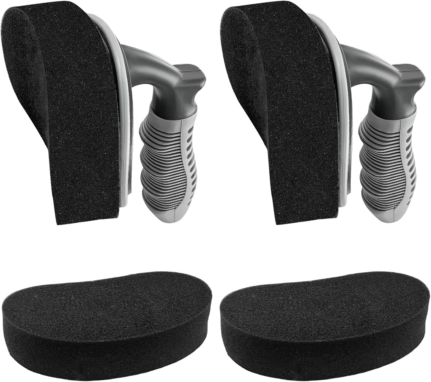 Car Tire Shine Applicator, High-Density Sponge Tyre Dressing Applicator Pad with Curved Handle, Reusable Wheel Polishing Brush Auto Detailing Foam for Applying Tire Shine (1 PCS)