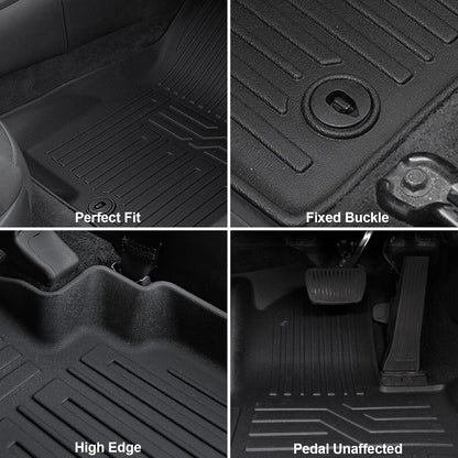 Floor Mats for Hyundai Elantra Gas 2021-2026, All Weather Floor Mats Trunk Cargo Liner and Door Sill Guards Accessories, Full Coverage Set (Not fit Hybrid Models)
