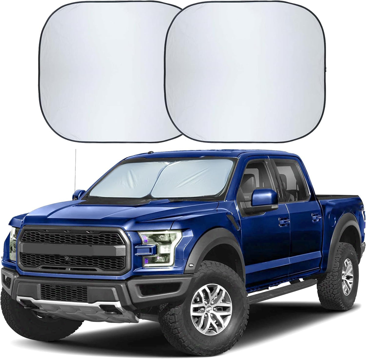 Autovir Car Windshield Sun Shade Foldable | Front Windshield Shade for Sun, Heat and UV Rays | Sunshade for Car Front Window and Interior Sun Protection | Medium (28 x 31 inches)
