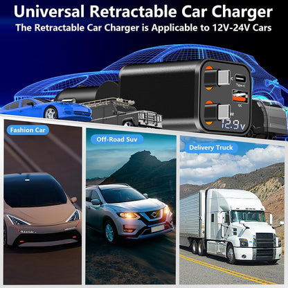 [Apple MFi Certified] iPhone 17 Car Charger, Linocell 90W USB C Car Charger Dual PD Power Cigarette Lighter Adapter with 2Pack Type C Braided Cable for iPhone 17/17 Pro Max/16/15/Galaxy S26/S25/Pixel