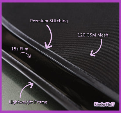 Car Window Shades - Certified 99.79% UVA & 99.95% UVB sun protection. Award winning car sun shade for side windows. 4 Pack (2 Transparency options) 20" x 12" -window shade for car baby by Kinder Fluff