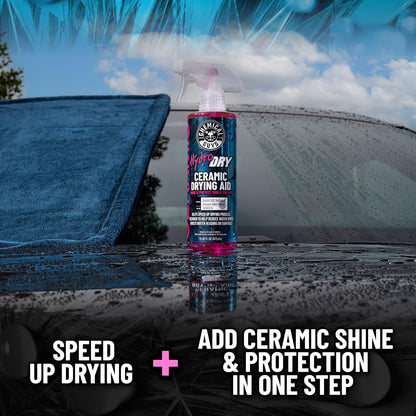 Chemical Guys HydroDry, Ceramic Drying Aid - 16 oz Quick Detail Spray Enhances Shine and Protection After Wash, Safe for Cars, Trucks, SUVs, Motorcycles, and RVs - Hydrophobic Gloss Booster