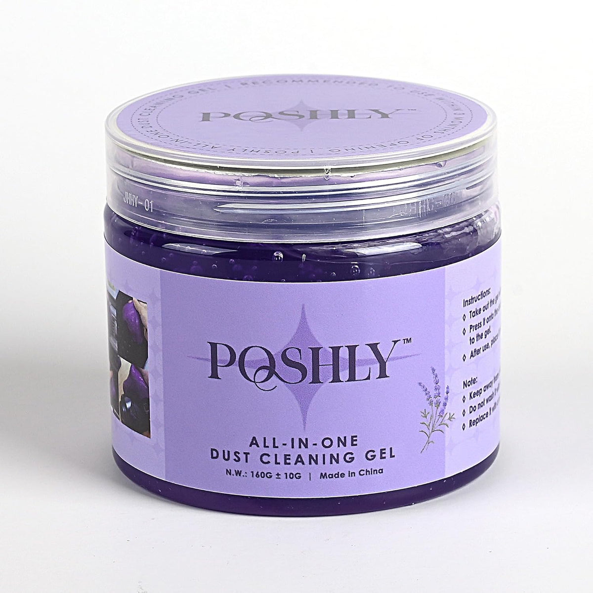 Car Cleaning Gel Putty for Car Interior Detailing | Reusable Dust Cleaning Slime for Air Vents, Dashboard, Cup Holders, Keyboard & AC Vent Cleaner | Non-Sticky No Residue Gel (Lavender Scent)