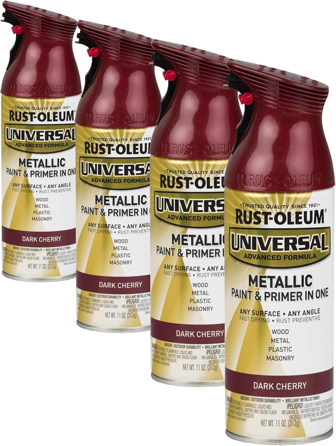 Rust-Oleum 302151 Universal All Surface Clear Topcoat Spray, 11 oz, Dead Flat Clear - Colors A