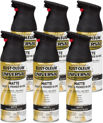 Rust-Oleum 302151 Universal All Surface Clear Topcoat Spray, 11 oz, Dead Flat Clear - Colors B