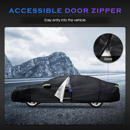 Car Cover Custom Fit for Honda CRV 1997-2025,Toyota RAV4 1996-2025, 6 Layers Truck Cover Waterproof All Weather for Automobiles,Outdoor Full Exterior Cover,Rain, Sun, Wind Protection,Black