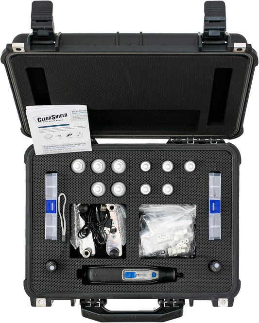 Clearshield Windshield Repair Kit - Window Rock Chip Repair Kit - Cracked Windshield Repair Kit - Auto Glass Repair Kit for 200+ Repairs