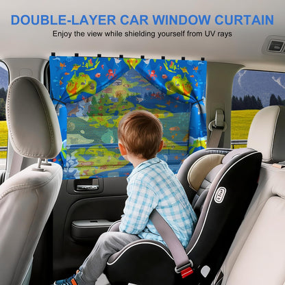 Car Window Shades, [Upgraded] 8 Strong Magnets Magnetic Side Window Sun Shade [2 Pack] - Dual Layer UV Ray Protection Car Sunshade for Baby, Kids & Pets - Universal Fit for SUV, Sedan & Trucks