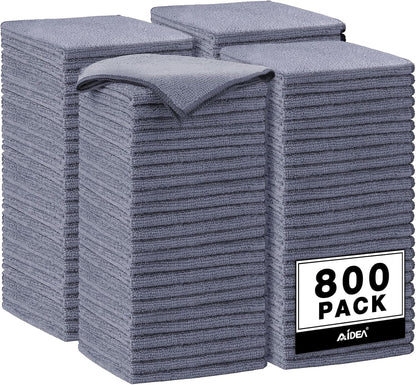 AIDEA Microfiber Cleaning Cloth, 50PK, Microfiber Towels for Cars, Premium Wash Cloths, Dusting Cloth Cleaning Rags, Absorbent Towels for SUVs, House, Kitchen, Window, Cleaning Supplies12×12"