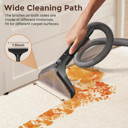 DEVOAC C8 Portable Carpet Upholstery Spot Cleaner Machine with Versatile Tools, Self-Cleaning, Powerful Suction, Pet Stain Remover, Car and Auto Detailer (Cyan)