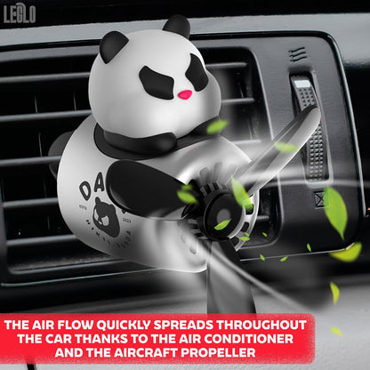 Car Vent Clips - Bear Pilot Car Air Freshener Vent Clip with Rotating Propeller, Durable and Easy to Install, 2.1"x2.5"x2.4" Versatile Size, 2 Aroma Tablets Included, Adds a Playful Touch to Interior