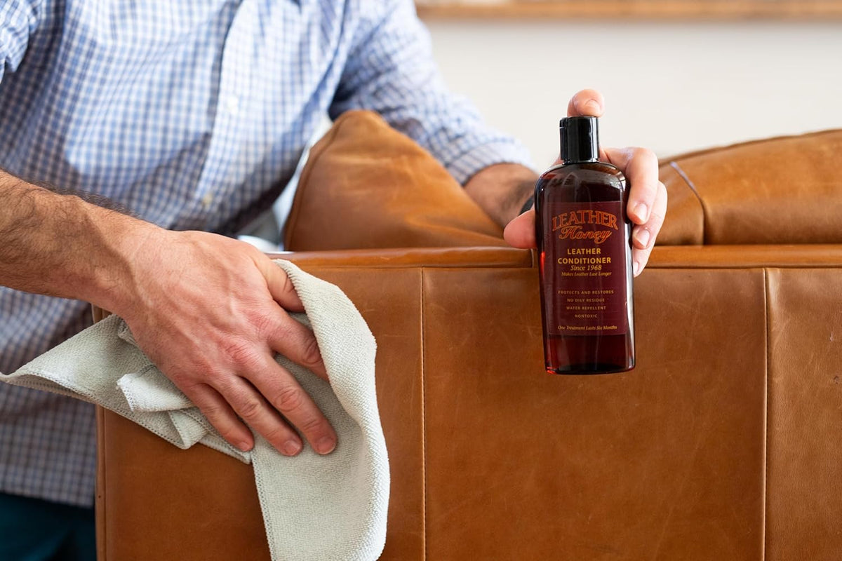 Leather Honey Lint-Free Application Cloth: Microfiber Cloth for Use with Leather Conditioner and Cleaner. Made in The USA Since 1968