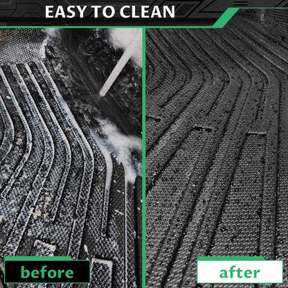 Floor Mats & Cargo Liner for Toyota Camry 2002 2003 2004 2005 2006, ONLY Sedan, Front Rear Mats Custom All Weather Protection TPE, Anti-Slip Floor Mats Camry Accessories