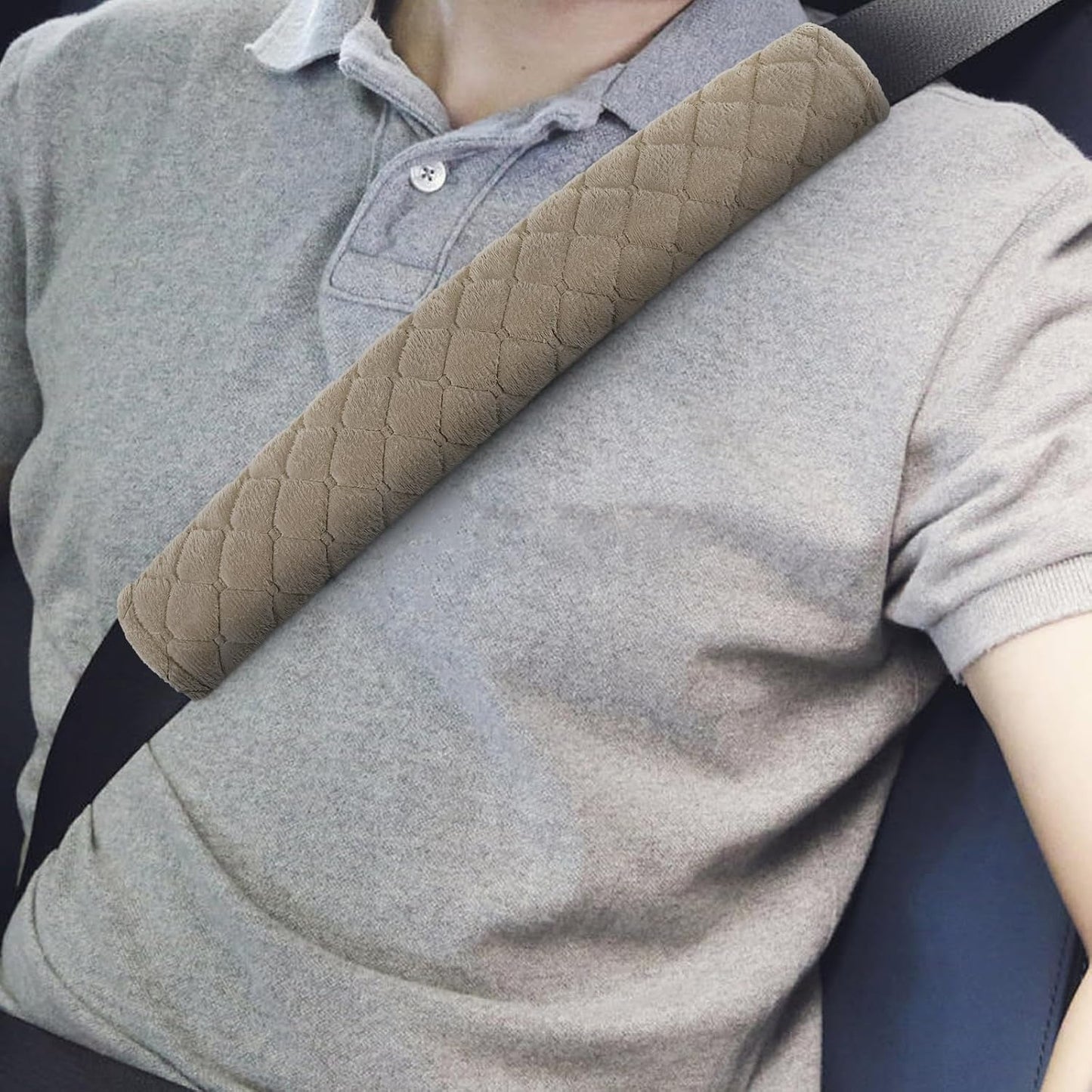 surpassme Car Seat Belt Pads Cover, 2 Pack Seat Belt Shoulder Strap Covers Protector to Release Stress to Your Neck and Shoulder for a Safety Driving (Pink)