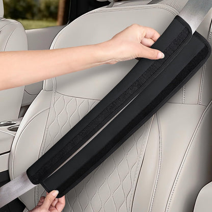 Extra Long Car Seat Belt Cover, 2Pack Waterproof Seatbelt Shoulder Pad for Comfortable Driving, Soft Seatbelt Strap Covers for Adults Kids Women & Men, Machine Washable, Grey