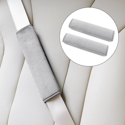 yuntop 2 PCS Car Seat Belt Pads Cover Soft Seat Belt Shoulder Pad Safety Belt Strap Shoulder Pad Comfortable Driving Compatible with Most Cars Helps Protect You Neck and Shoulder (Black)