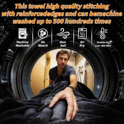6PCS Microfiber Towels for Cars 36x25 Inch Microfiber Cleaning Cloths Bulk Soft Car Detailng Towel Cloths 450 GSM Detailing Buffing Quick Drying Towel Polishing Waxing Auto Detailing Towel Cloth