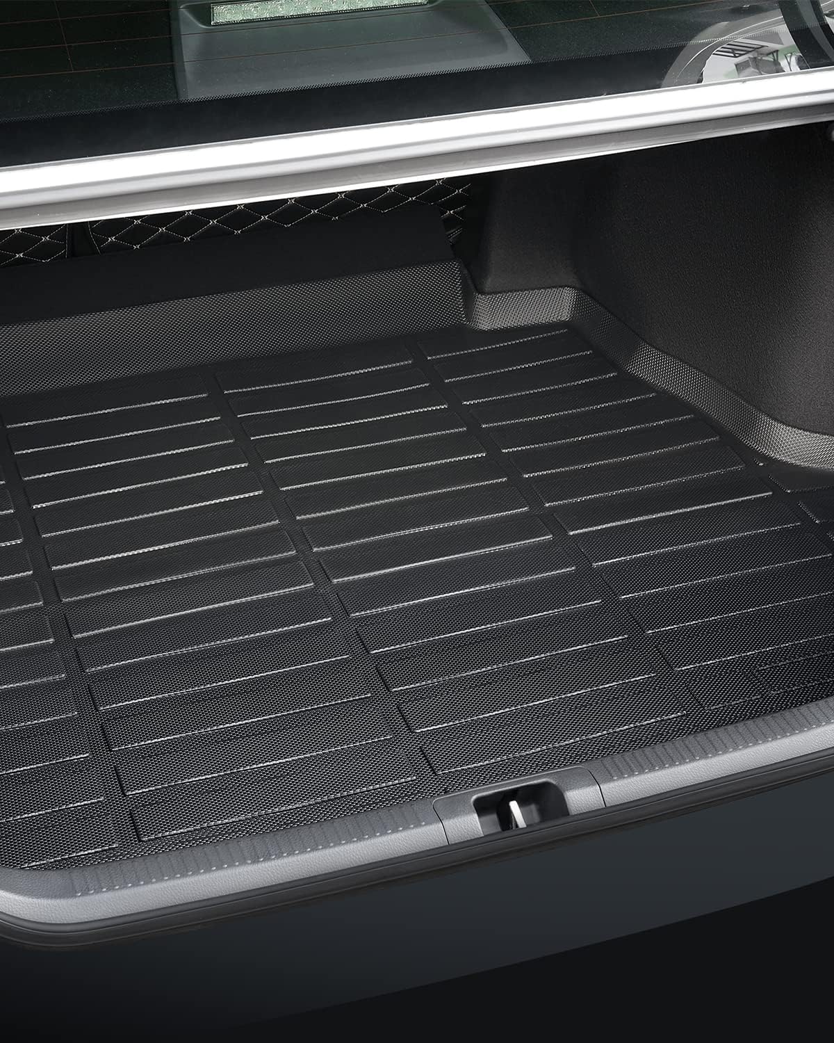 Floor Mats for Toyota Camry 2018-2024 FWD 8th Gen, All Weather TPE Waterproof Anti-Slip Front Rear Full Set & Trunk Cargo Liner, Black Car Accessories Custom Fit for LE/SE/XLE/XSE (Not for Hybrid/AWD)