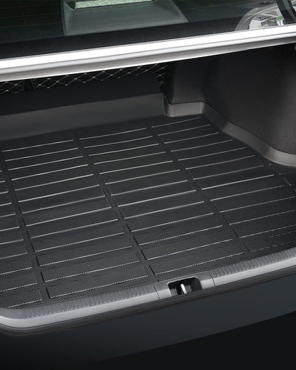 Floor Mats for Toyota Camry 2018-2024 FWD 8th Gen, All Weather TPE Waterproof Anti-Slip Front Rear Full Set & Trunk Cargo Liner, Black Car Accessories Custom Fit for LE/SE/XLE/XSE (Not for Hybrid/AWD)