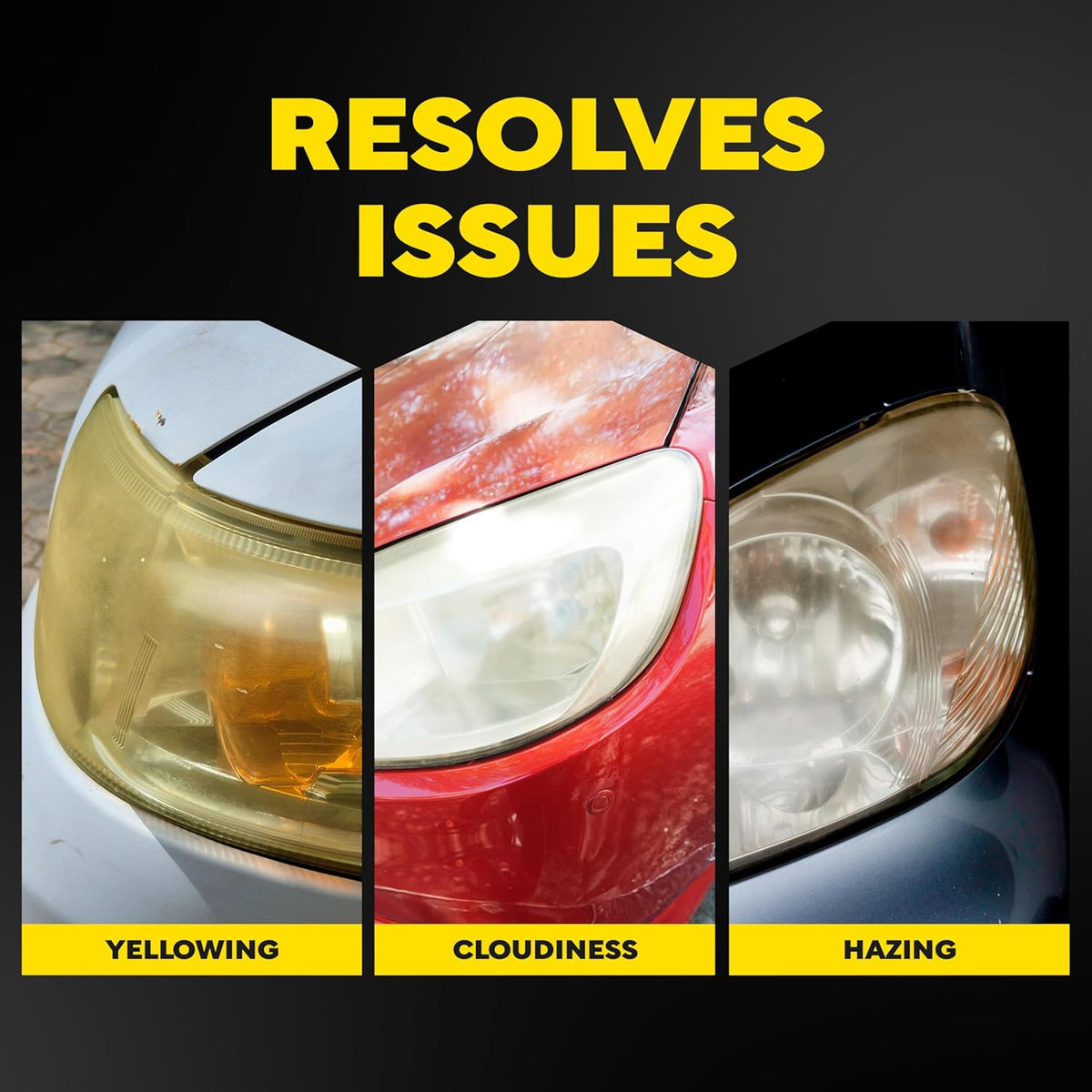 Meguiar's Heavy Duty Headlight Kit,This Headlight Restoration Kit Includes Headlight Cleaner, Ceramic Protection, Drill Backing Plate, Pads, & Towelettes, 18 Plus Months of Protection, Car Care Kit