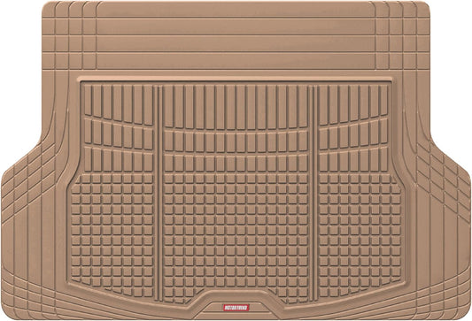 Motor Trend Premium FlexTough All-Protection Cargo Mat Liner – w/Traction Grips & Fresh Design, Heavy Duty Trimmable Trunk Liner for Car Truck SUV, Black (OF-985-BK)