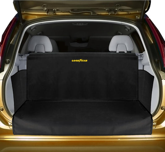 GOODYEAR Water Resistant SUV Cargo Cover Heavy-Duty Trunk Protector for Dogs, Durable Liner with Side Walls, Pet Mat, Large Size