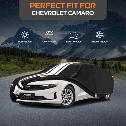 Kayme Heavy Duty Car Cover Custom Fit for BMW 3 Series 320i 325i 328i 330i 335i (1982-2026), Outdoor Full Exterior Cover with Tape and Towel, Rain Snow Sun UV Protection. - Colors B