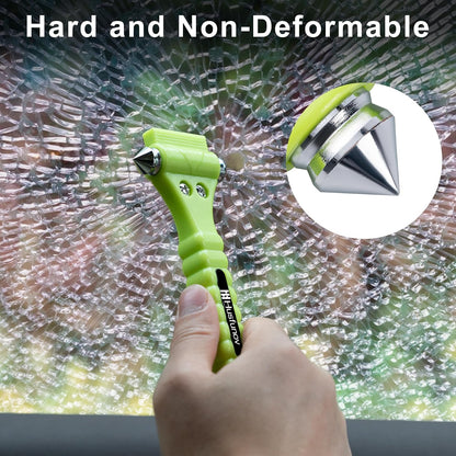 Car Window Breaker Hammer and Seat Belt Cutter 2-in-1，Emergency Escape Tool | Car Accessories, Auto Car Escape Tool，Safety Hammer for Family Rescue and Auto Traffic Accident Emergency Escape, 2 Packs