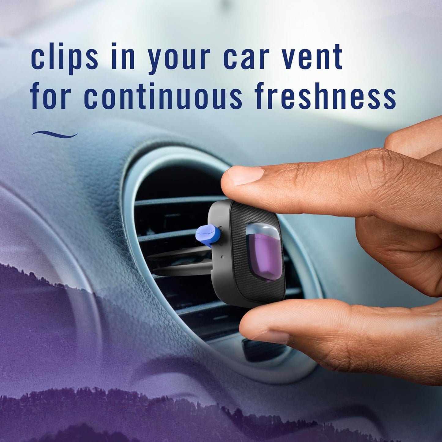 Febreze Car Mountain Scent Air Freshener Vent Clip, .07 oz, 2 Count
