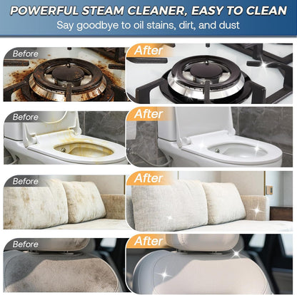 Handheld Steam Cleaner, Portable Steamer for Cleaning with 18PCS Accessories, 12s Fast Heating, Pressurized Steam Cleaner for Home, Kitchen, Bathroom, Car Detailing, Window, and Clothes, Green