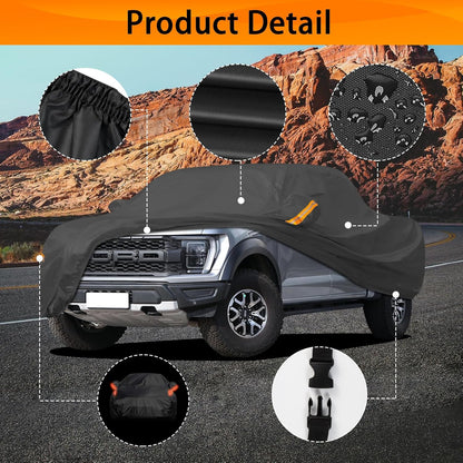 Full Car Covers for Sedan, Car Cover Waterproof All Weather Windproof Dustproof UV Protection Scratch Resistant Indoor Outdoor Univers